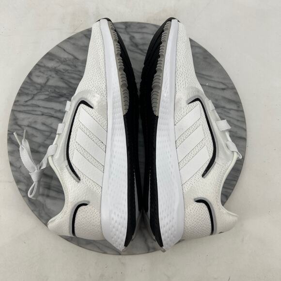 Adidas Womens 9 Running Shoes White Black Edge Lux Athletic Sneakers H03865 - Picture 6 of 13
